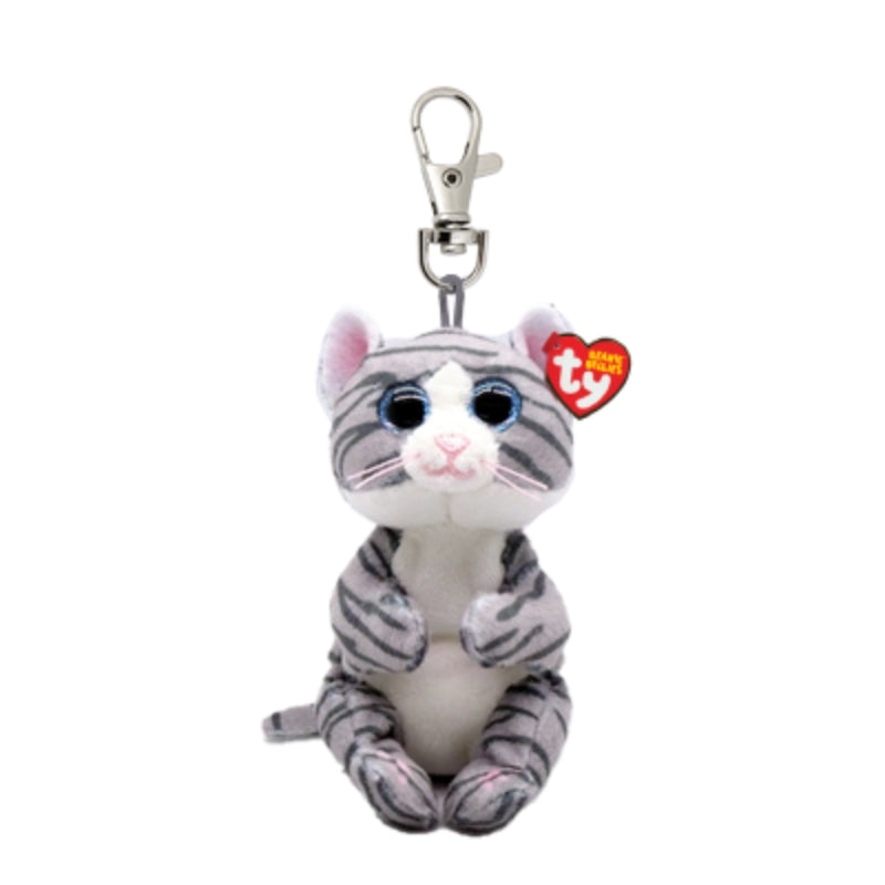 Beanie Bellies Clip - Mitzi the Grey Tabby Cat