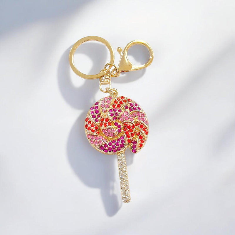 Diamante Lollipop Keychain - Assorted