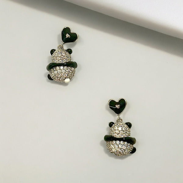 Panda Crystal Earrings