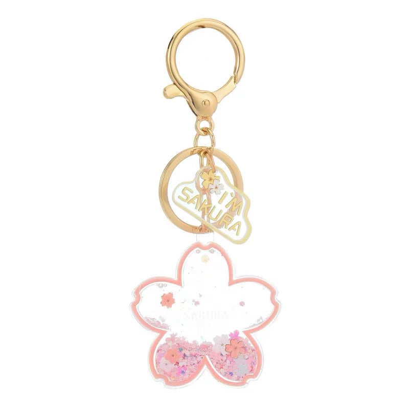 Sakura 3D Acrylic Keychain