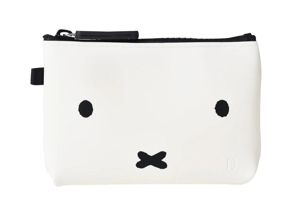 NUU - Small Miffy Face White Zipper Pouch