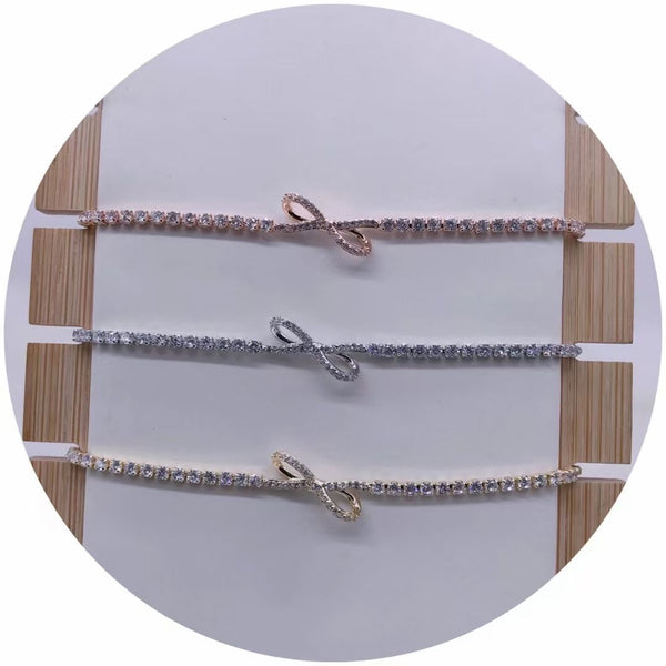 Infinity Crystal Bracelet - Silver