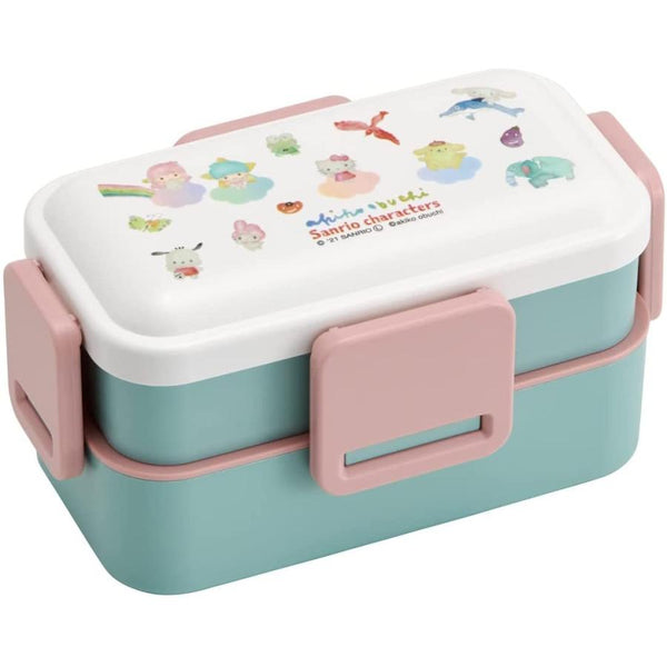 Sanrio Characters x Akiko Obuchi Two-Tier Bento Box 600ml