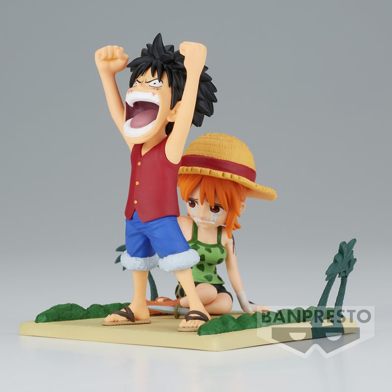 One Piece - World Collectable Figure Log Stories - Monkey D. Luffy & Nami