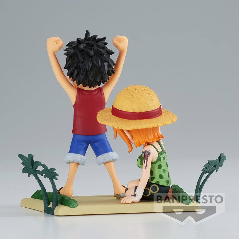 One Piece - World Collectable Figure Log Stories - Monkey D. Luffy & Nami