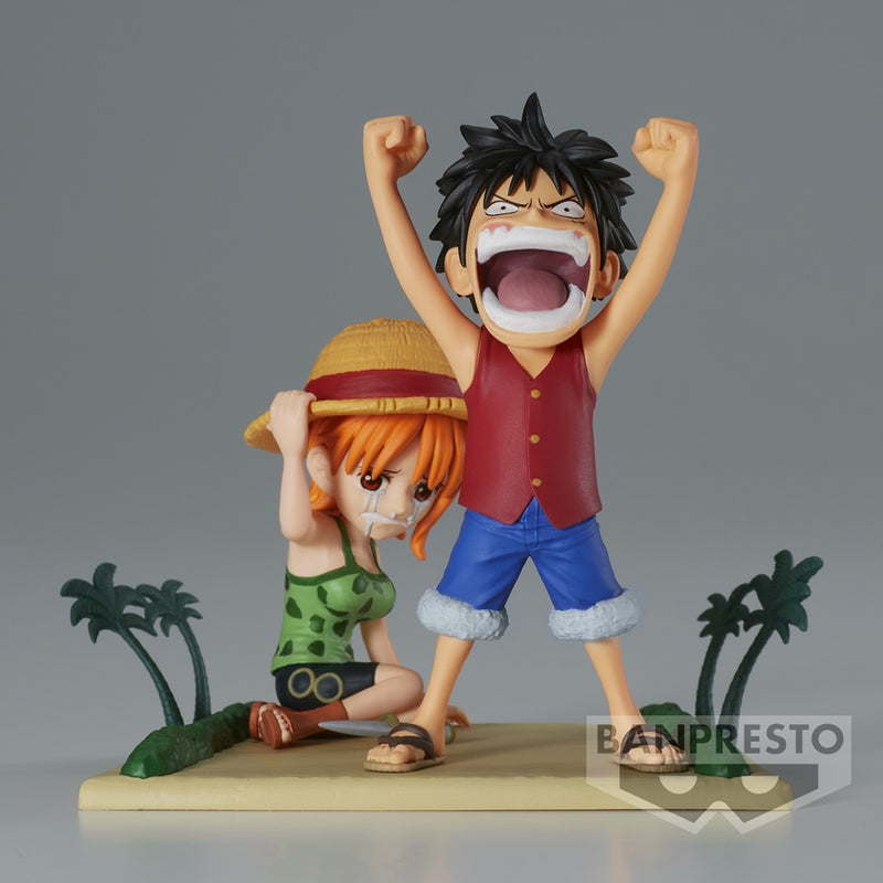 One Piece - World Collectable Figure Log Stories - Monkey D. Luffy & Nami