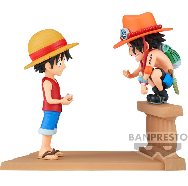 One Piece - World Collectable Figure Log Stories - Monkey D. Luffy & Portgas D. Ace