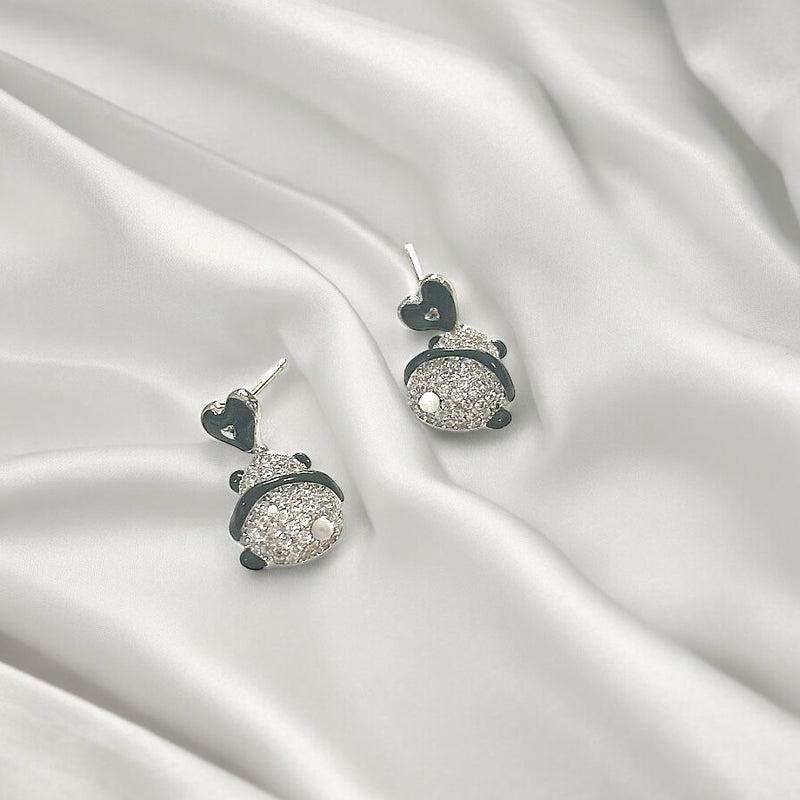 Panda Crystal Earrings