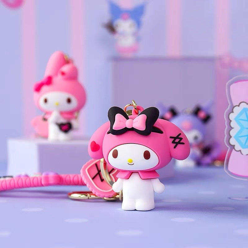 Sanrio - My Melody & Kuromi Vinyl Keychain