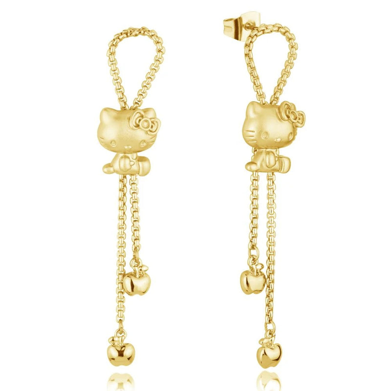 Sanrio - Hello Kitty Drop Earrings (Gold)