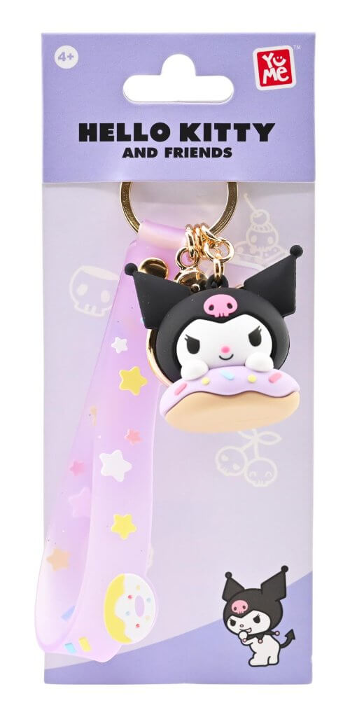 Hello Kitty and Friends Keychain with hand strap Assortment - Donut