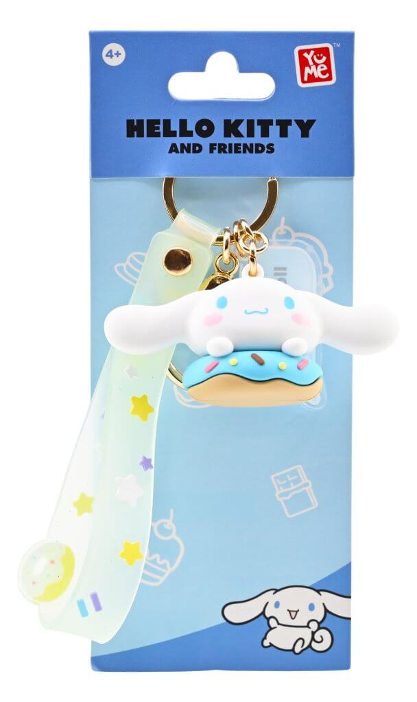 Hello Kitty and Friends Keychain with hand strap Assortment - Donut