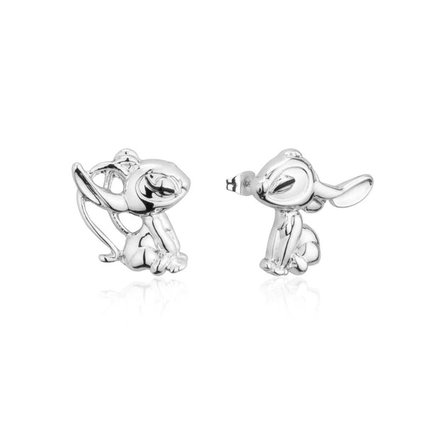 Disney - Lilo and Stitch Angel Kissing Stud Earrings (silver)