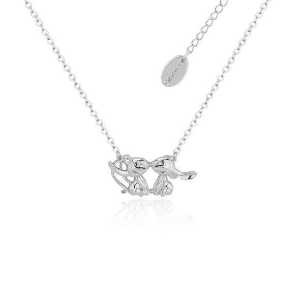 Disney: Lilo and Stitch - Angel Kissing Necklace (Silver)