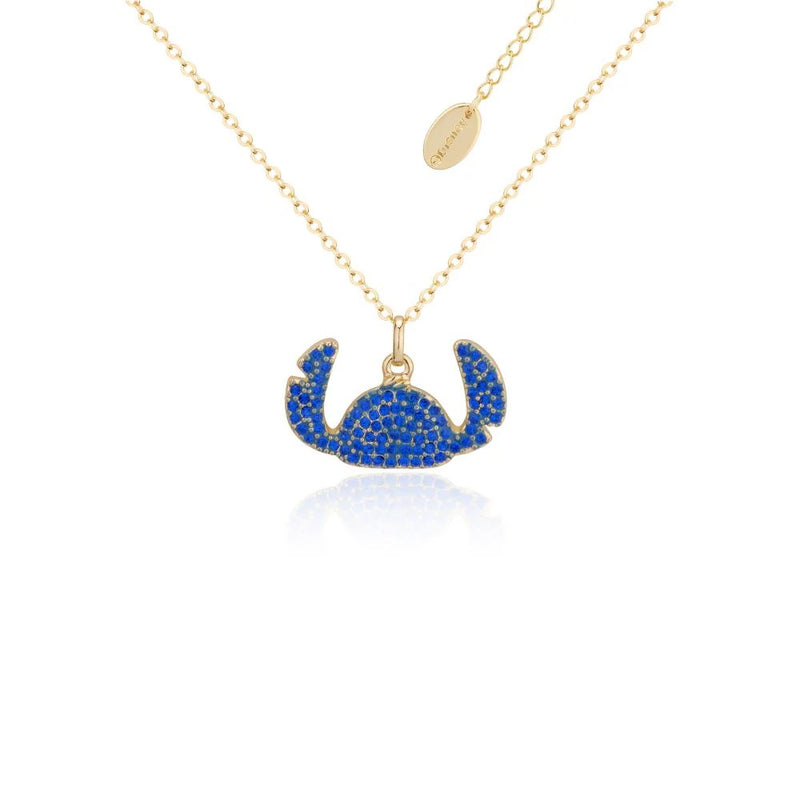 Disney Lilo and Stitch Crystal Silhouette Necklace (Gold)