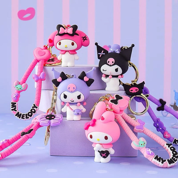 Sanrio - My Melody & Kuromi Vinyl Keychain