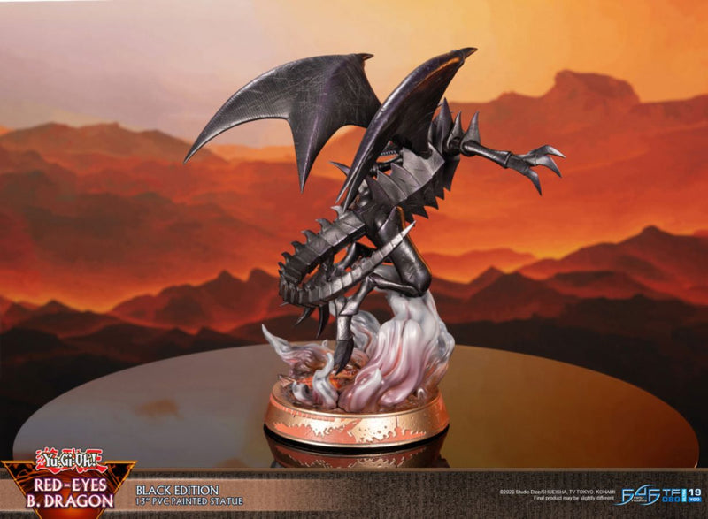 Yu-Gi-Oh! - Red Eyes Black Dragon (Black Edition) PVC Statue