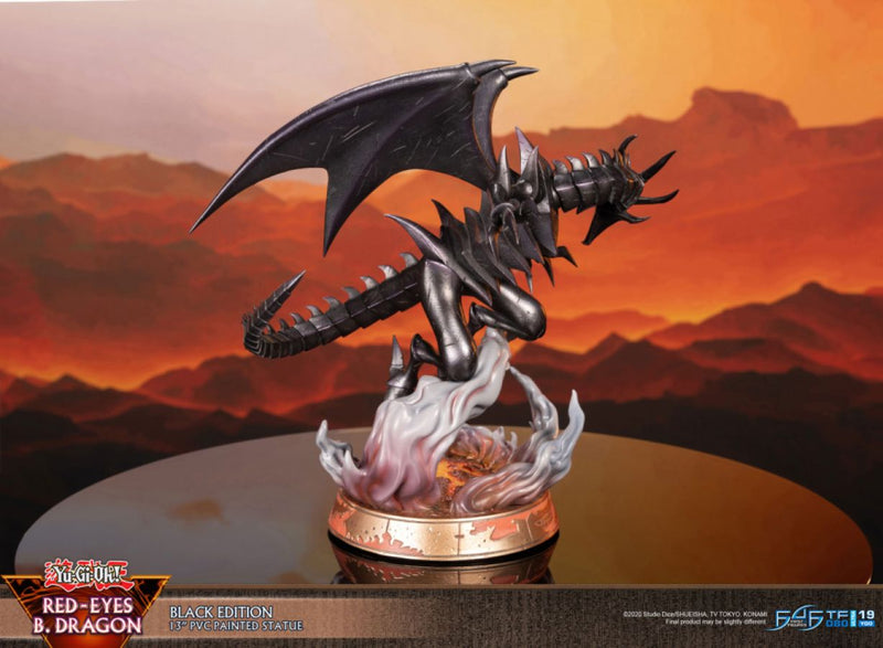 Yu-Gi-Oh! - Red Eyes Black Dragon (Black Edition) PVC Statue