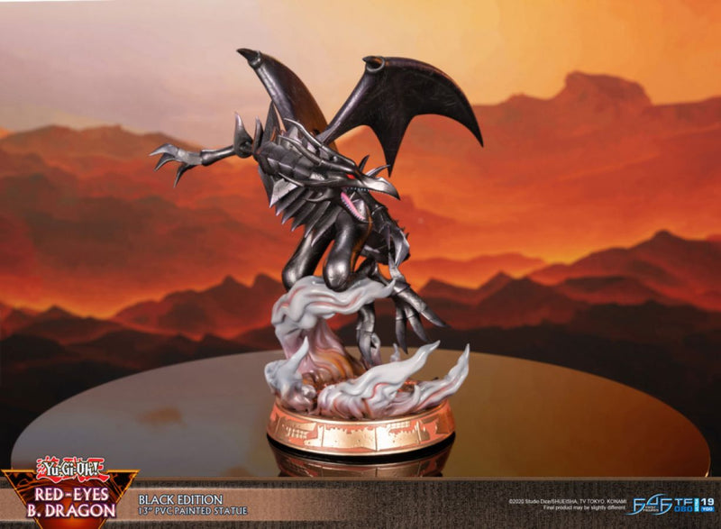 Yu-Gi-Oh! - Red Eyes Black Dragon (Black Edition) PVC Statue