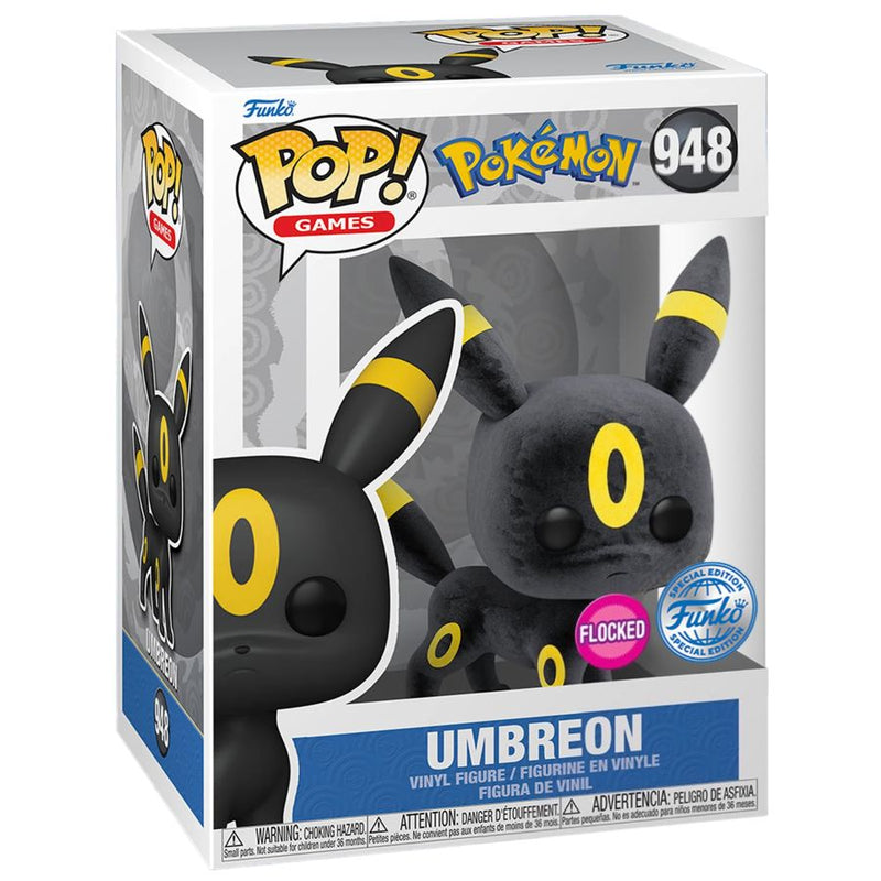 Pokemon - Umbreon Flocked Pop! Vinyl [RS]