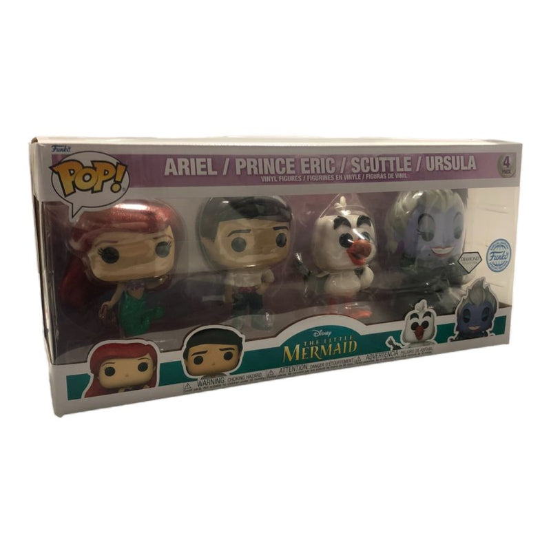 Little Mermaid - Ariel, Prince Eric, Scuttle & Ursula Pop! Vinyl 4 Pack [RS]