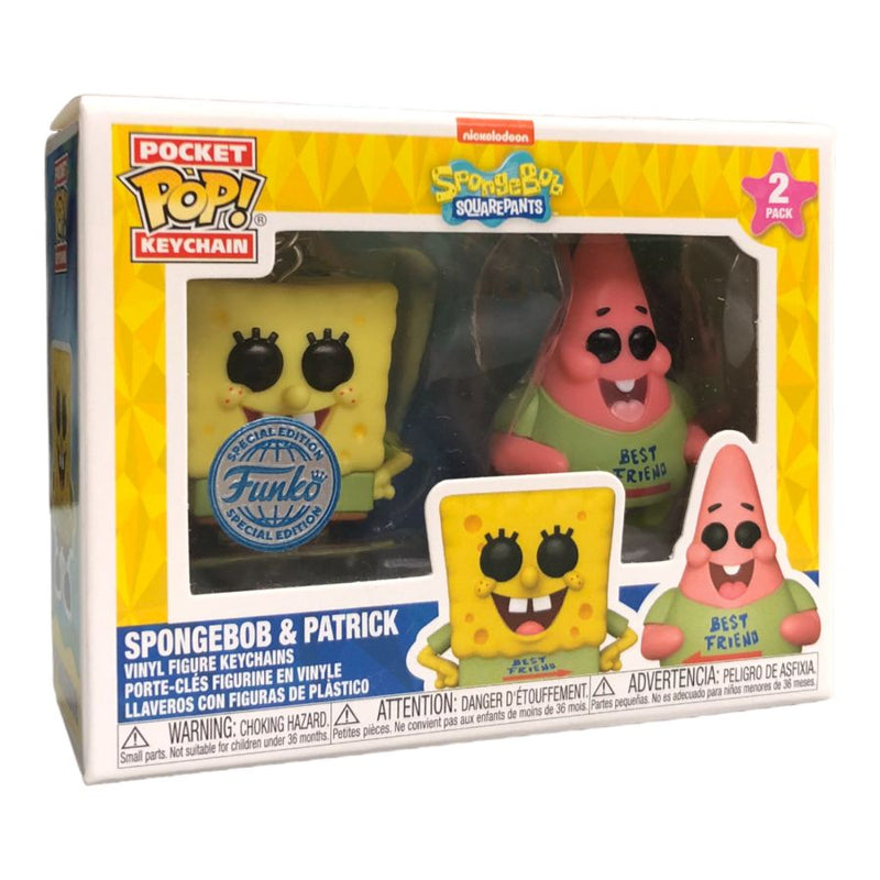 SpongeBob Squarepants - Best Friends (SpongeBob and Patrick) Pop! Keychain 2-Pack [RS]