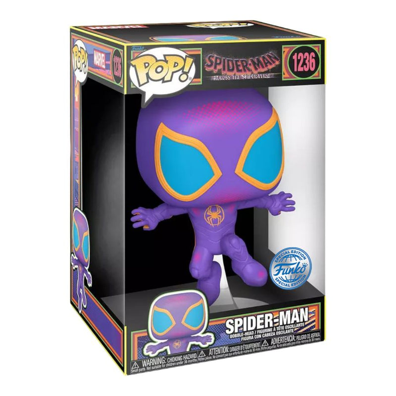 Spider-Man: Across the Spider-Verse - Spider-Man Blacklight 10" Pop! Vinyl [RS]