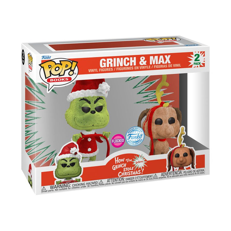 The Grinch (1966) - Grinch & Max Flocked Pop! Vinyl 2-Pack [RS]