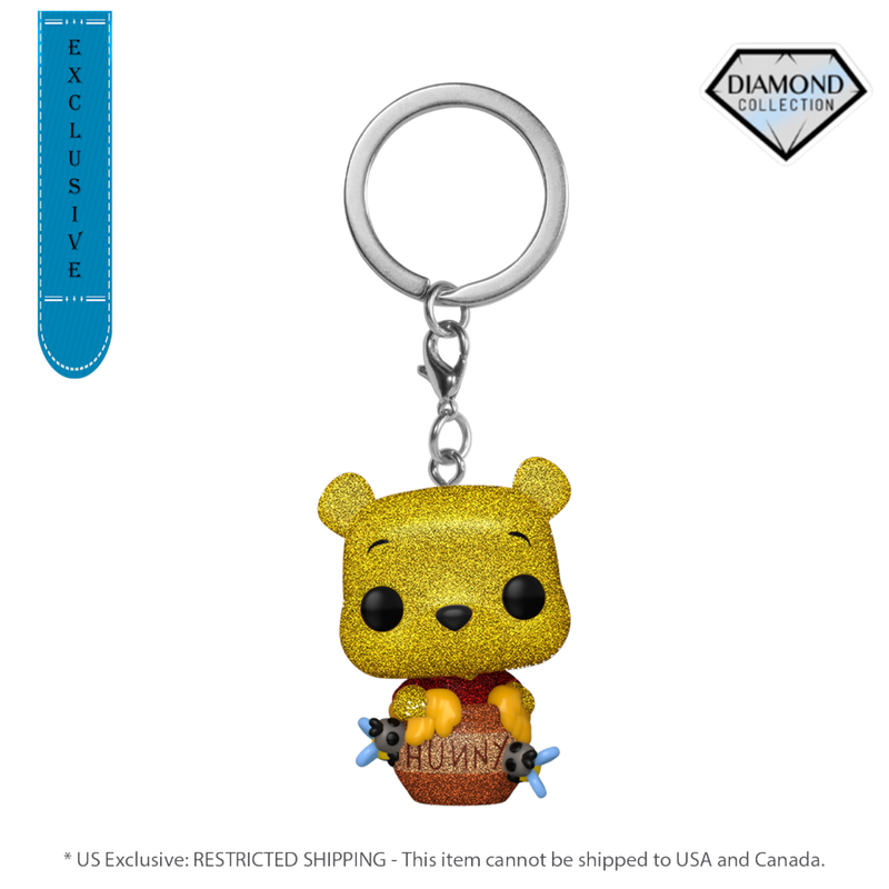 Winnie the Pooh - Winnie The Pooh Diamond Glitter Pop! Keychain [RS]