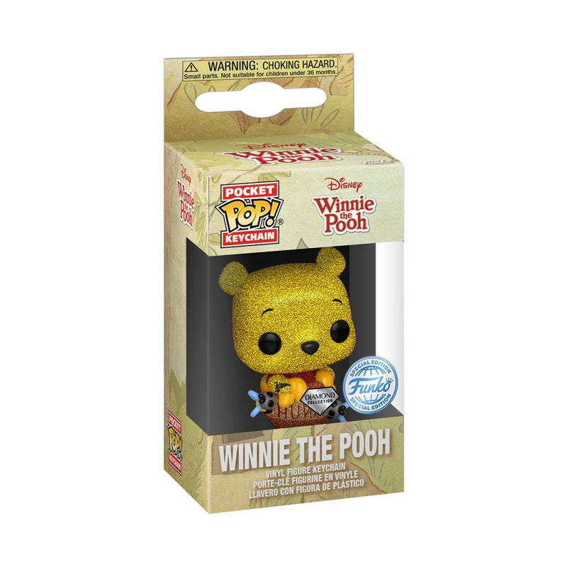 Winnie the Pooh - Winnie The Pooh Diamond Glitter Pop! Keychain [RS]