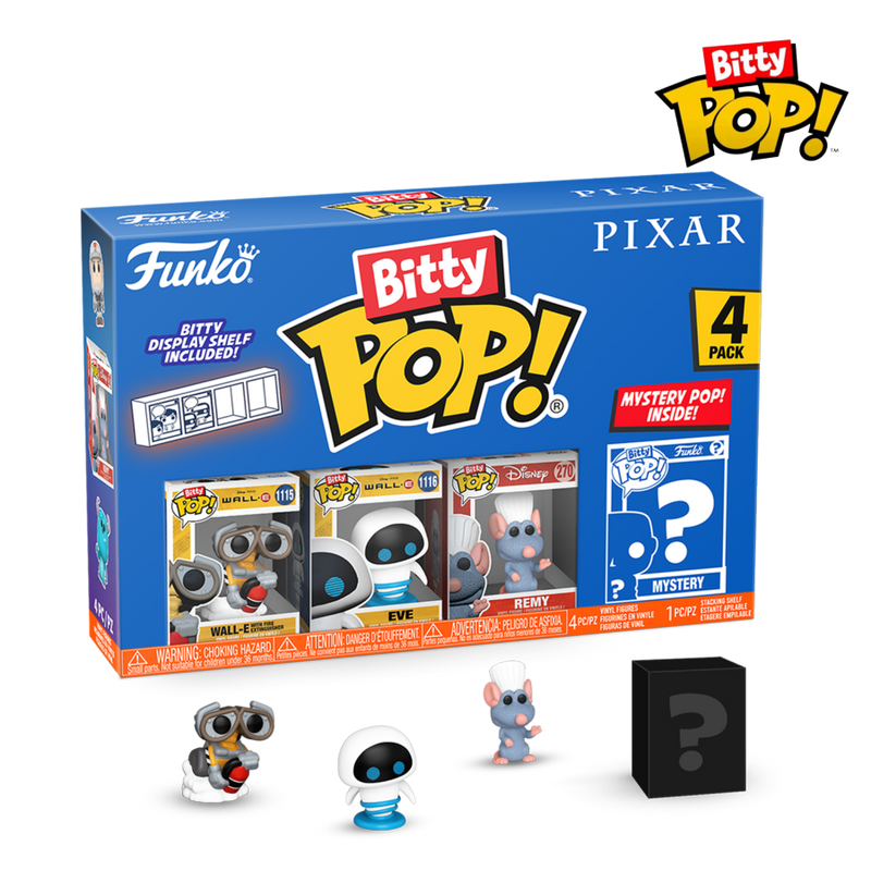 Pixar - WALL-E Bitty Pop! 4-Pack