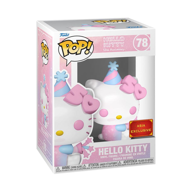 Hello Kitty 50th - Hello Kitty with Party Hat Exclusive Pop! Vinyl [RS]