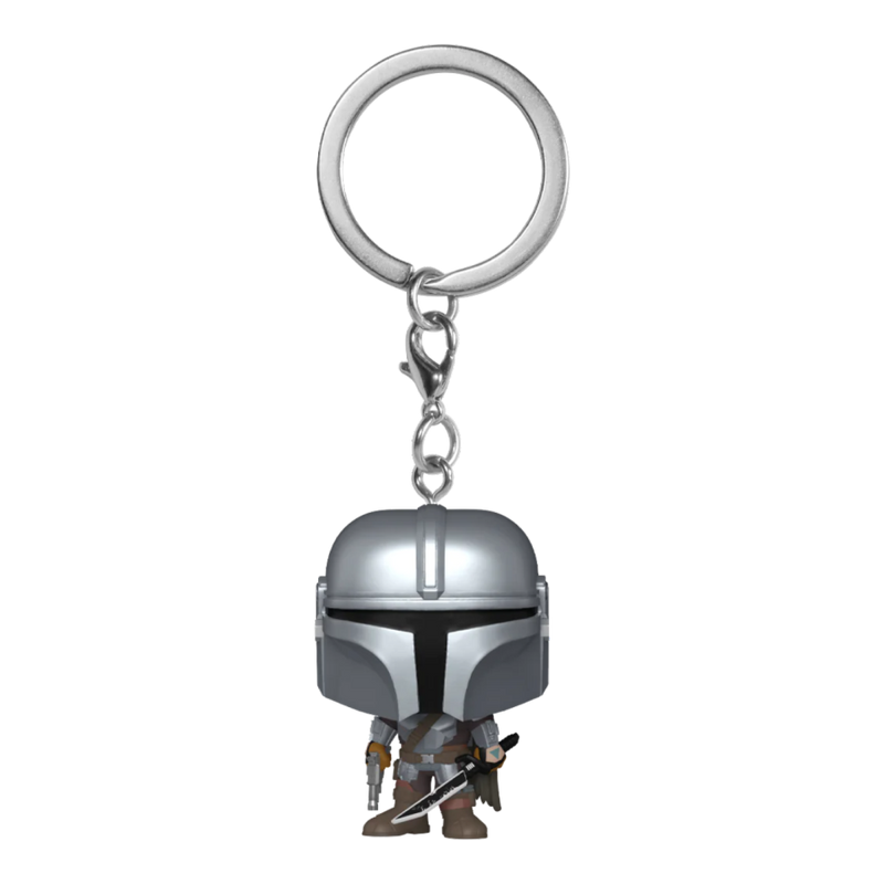 Star Wars: The Mandalorian - Mandalorian with Darksaber Pocket Pop! Keychain