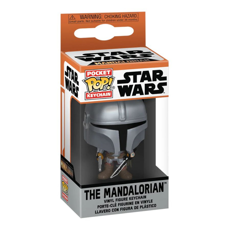 Star Wars: The Mandalorian - Mandalorian with Darksaber Pocket Pop! Keychain