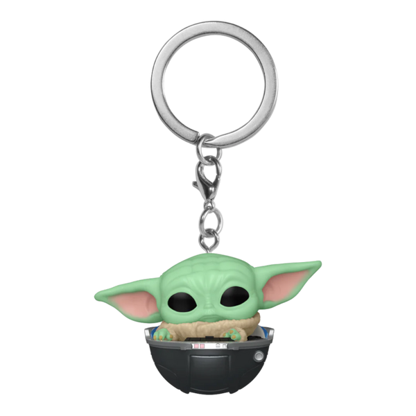 Star Wars: The Mandalorian - Grogu in Hovering Pram Pocket Pop! Keychain