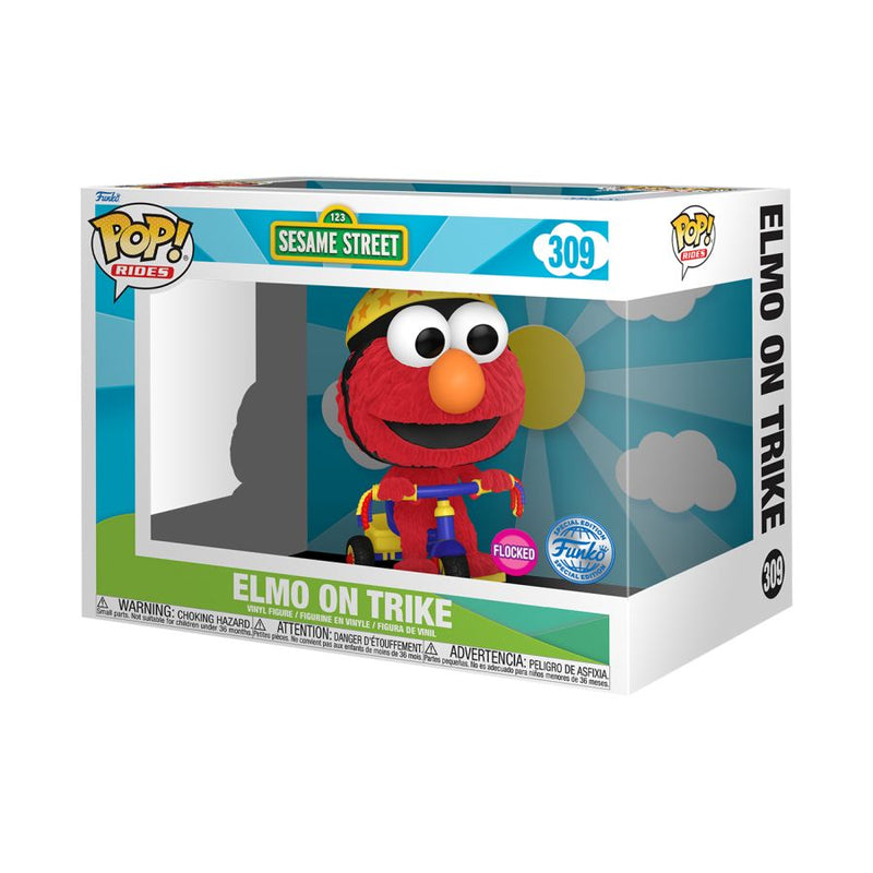 Sesame Street - Elmo on Trike US Exclusive Flocked Pop! Ride [RS]