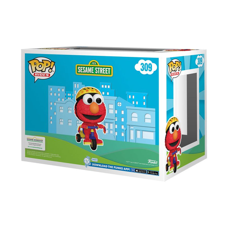 Sesame Street - Elmo on Trike US Exclusive Flocked Pop! Ride [RS]