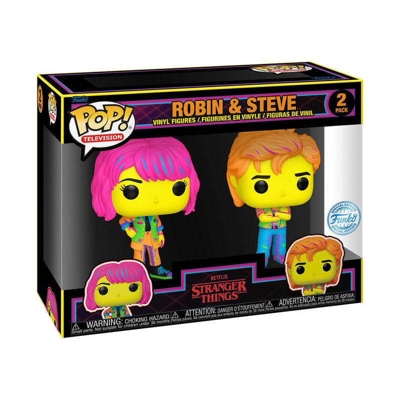 Stranger Things - Robin & Steve Blacklight Pop! Vinyl 2-Pack [RS]