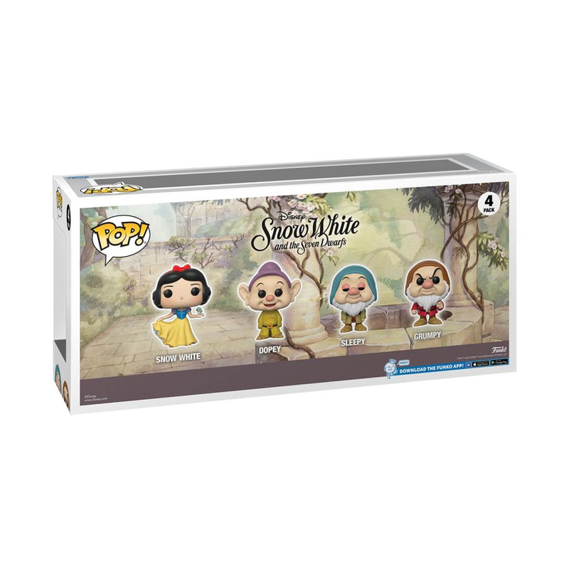 Snow White - Snow White, Dopey, Sleepy, Grumpy Diamond Glitter Pop! 4-Pack [RS]