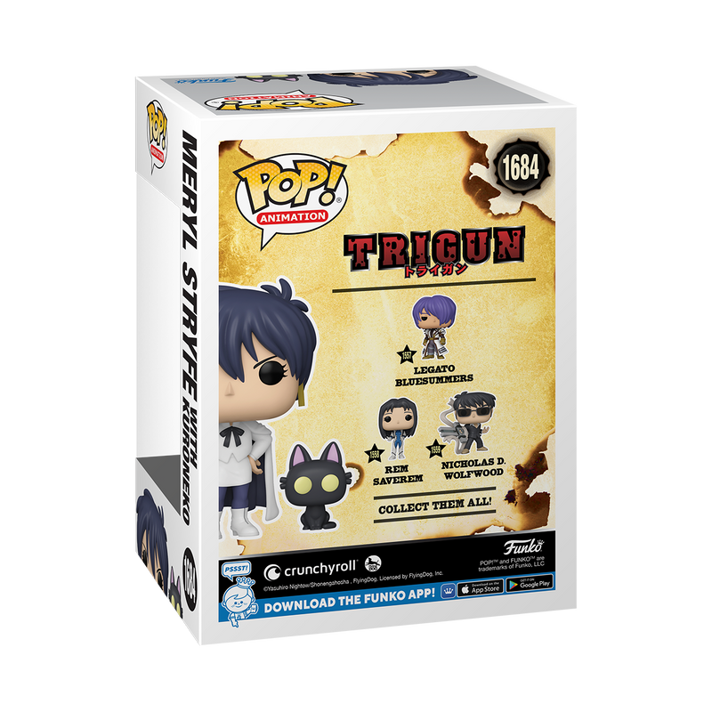 Trigun - Meryl Stryfe with Kuroneko Pop! Vinyl NYCC 2024 [RS]