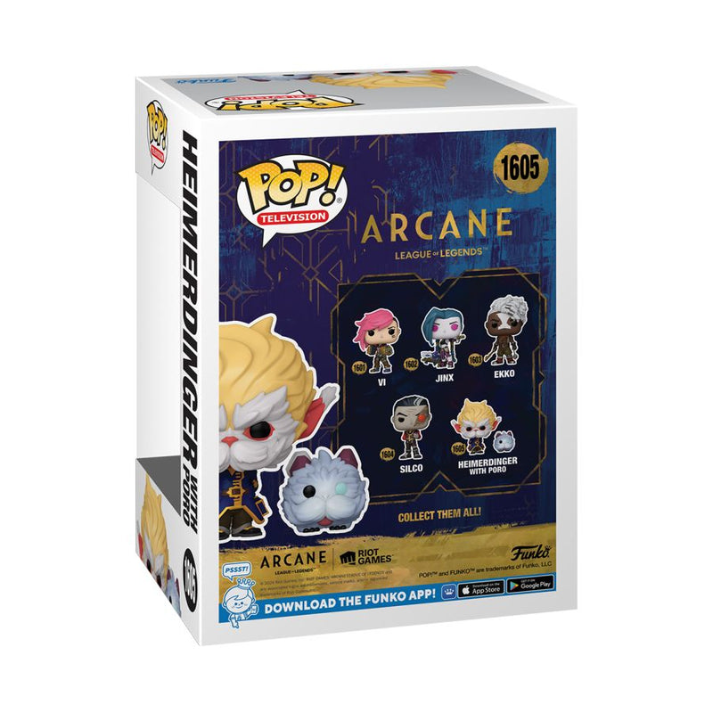 Arcane: League of Legends (TV) - Heimerdinger with Poro Pop! Vinyl