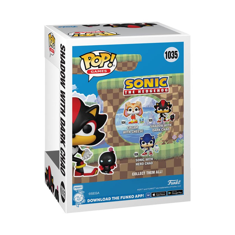 Sonic - Shadow with Dark Chao Pop! Vinyl