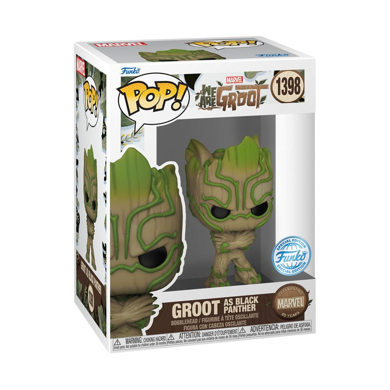 We Are Groot - Groot as Black Panther Pop! Vinyl [RS]