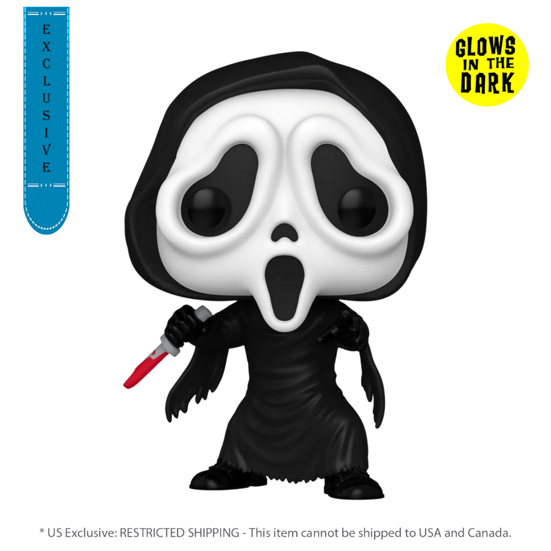 Scream - Ghostface US Exclusive Glow Pop! Vinyl [RS]