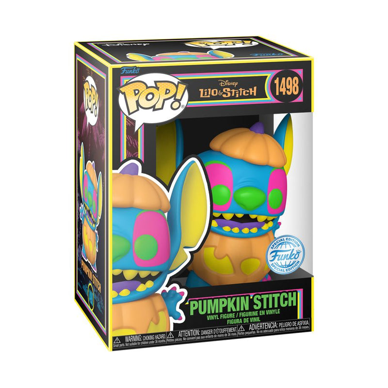 Lilo & Stitch - Pumpkin Stitch Blacklight Pop! Vinyl [RS]