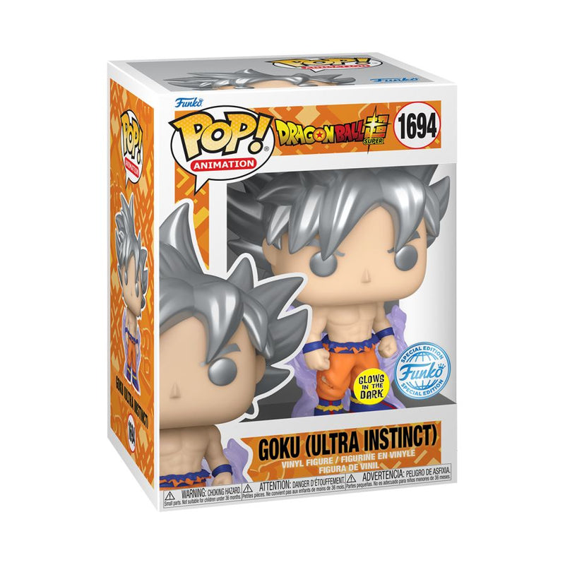 Dragonball Super - Goku (Ultra Instinct) Glow Pop! Vinyl [RS]