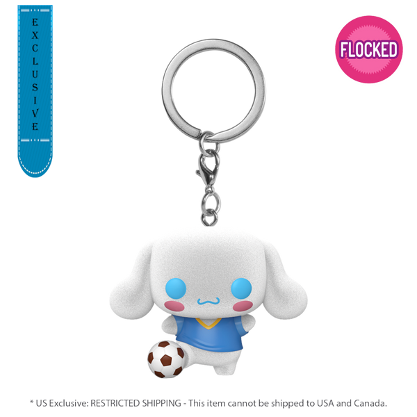 Sanrio - Cinnamoroll (with Soccer Ball) Flocked Pop! Keychain [RS]