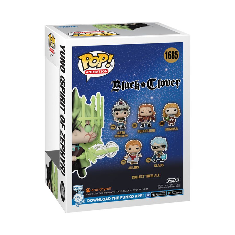 Black Clover - Yuno (Spirit of Zephyr) Pop! Vinyl [RS]