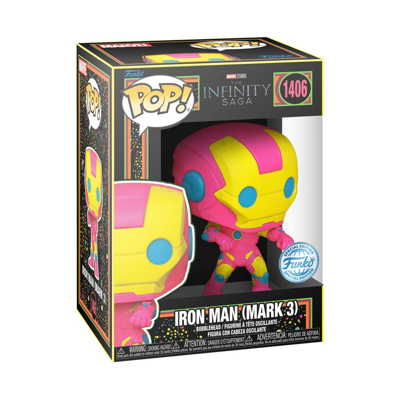 Marvel Comics - Iron Man Mark III (Infinity Saga) Black Light Pop! Vinyl [RS]