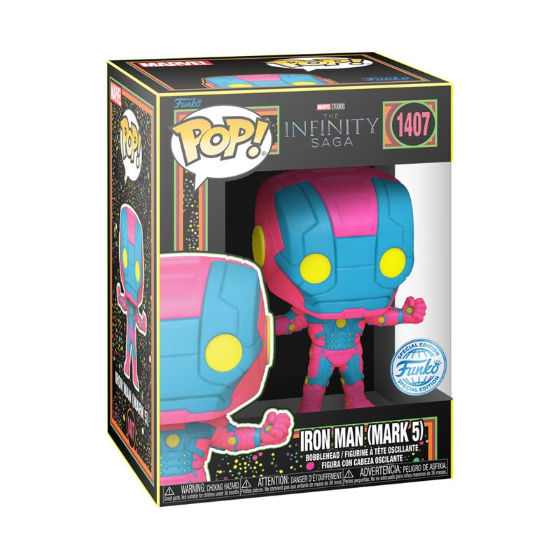 Marvel Comics - Iron Man Mark V (Infinity Saga) Black Light Pop! Vinyl [RS]